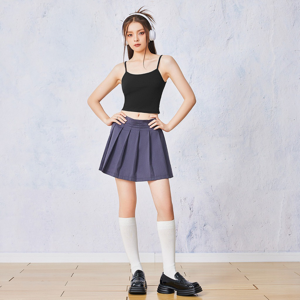 Top Corto Slim Fit de Tirantes para Mujer