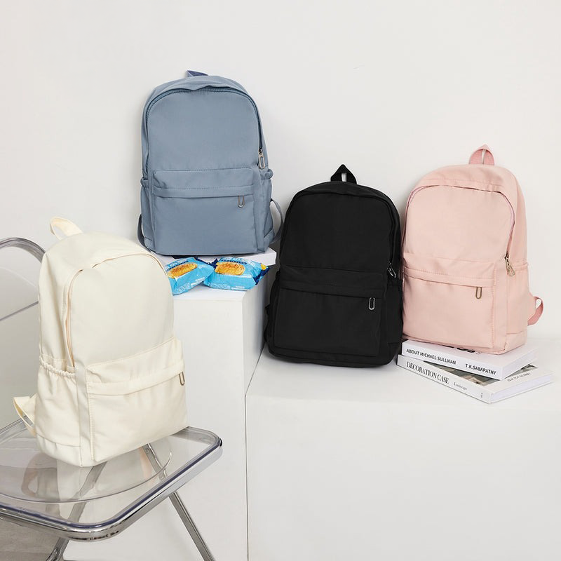 Lovito Mochila Preppy Plain Colorblock Doble Correa De Hombro