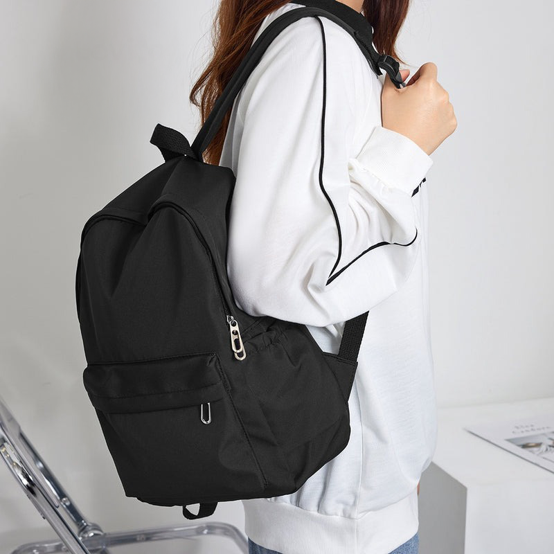 Lovito Mochila Preppy Plain Colorblock Doble Correa De Hombro