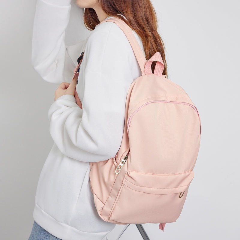 Lovito Mochila Preppy Plain Colorblock Doble Correa De Hombro
