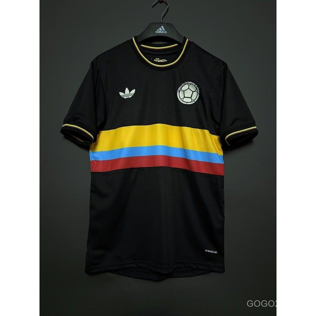 Camiseta Colombia 100 Años Negra Entrenamiento 25/26 | Edición Especial