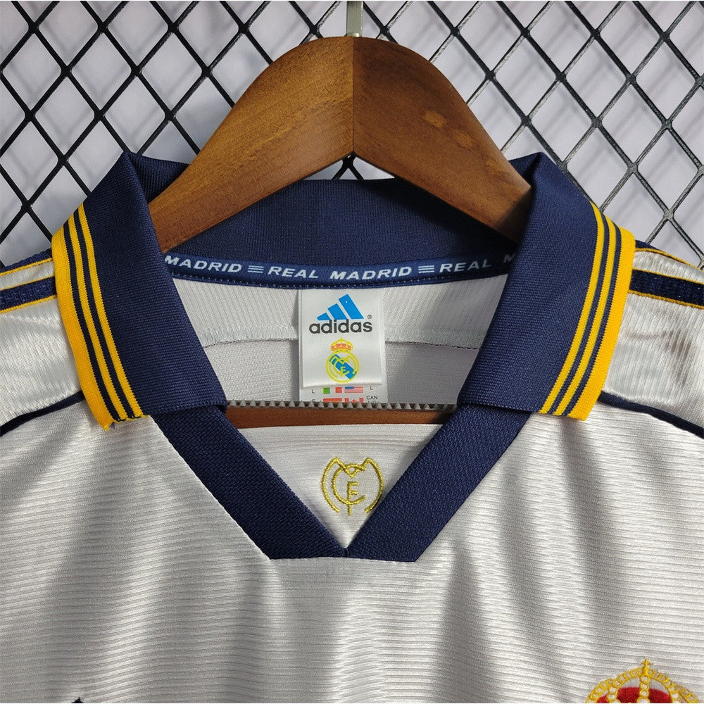 Camiseta Real Madrid Retro 99/00 Blanca – Edición Legendaria Personalizable | CZONE10