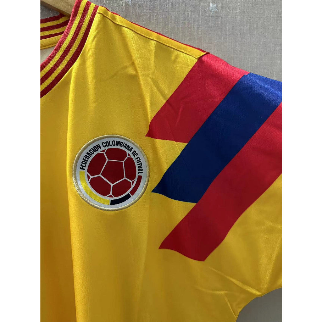 Camiseta Retro Colombia Valderrama #10 | Edición Clásica | Calidad Premium