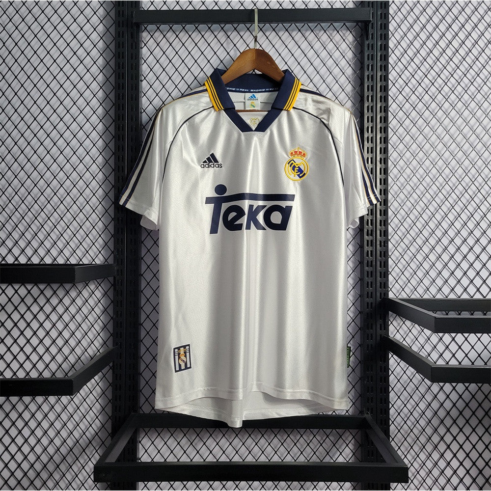 Camiseta Real Madrid Retro 99/00 Blanca – Edición Legendaria Personalizable | CZONE10