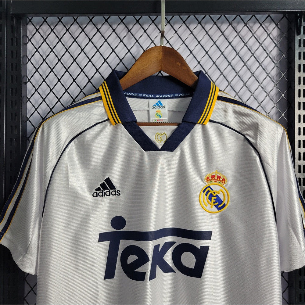 Camiseta Real Madrid Retro 99/00 Blanca – Edición Legendaria Personalizable | CZONE10