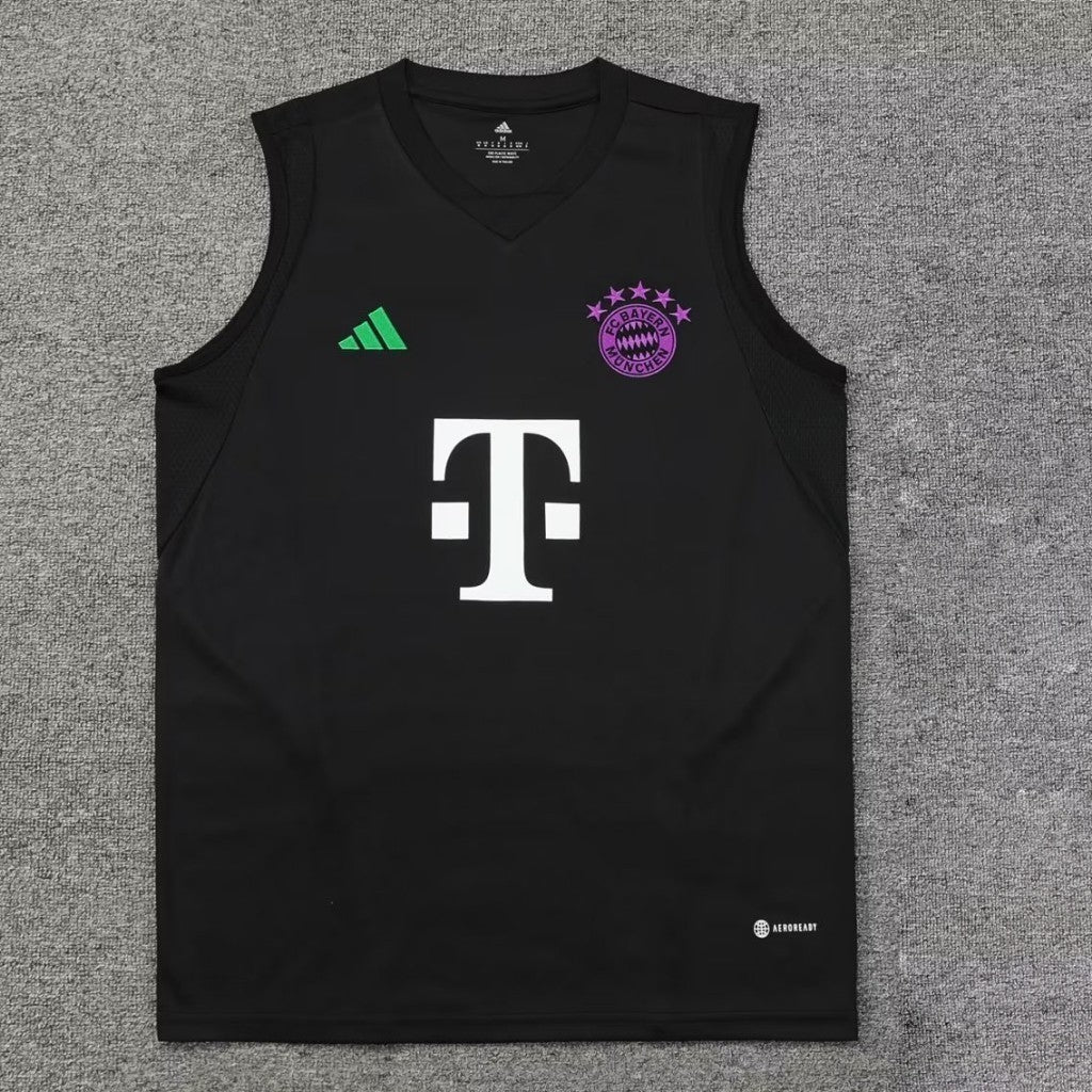 Camiseta Bayern Munich 23/24 Entrenamiento – Negra/Blanca Manga Corta y Sin Mangas | CZONE10