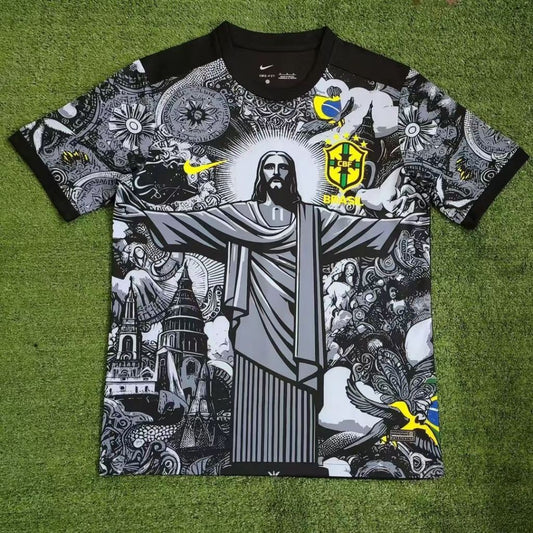 Camiseta Brasil Cristo Redentor Edición Arte - Hombre
