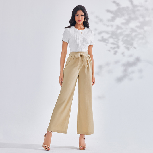 Camiseta Básica Mujer Lovito | Textura Casual | Estilo Minimalista